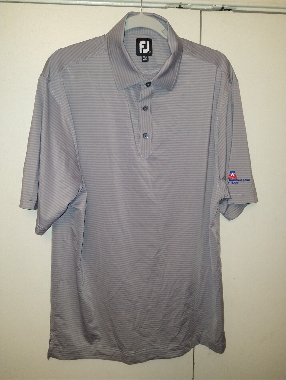 Footjoy FJ Striped Short Sleeve Golf Polo Shirt Men's sz Large
